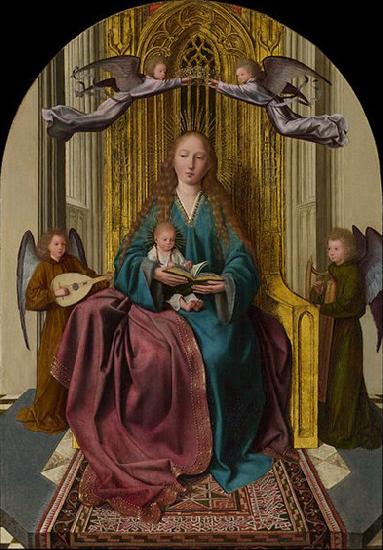 Quentin Matsys The Virgin and Child Enthroned, with Four Angels oil painting image